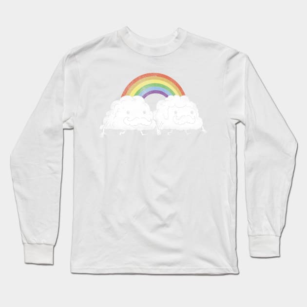 Gay Clouds Long Sleeve T-Shirt by Queenmob